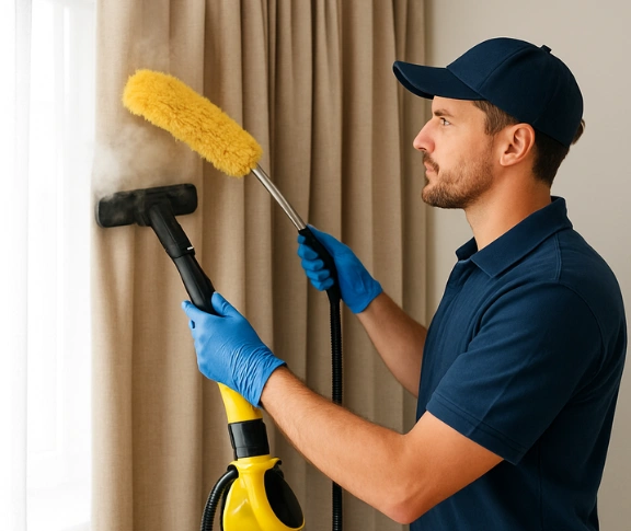 Trusted curtain steam cleaning technician Matty Curtain Cleaning ashcroft-nsw QLD