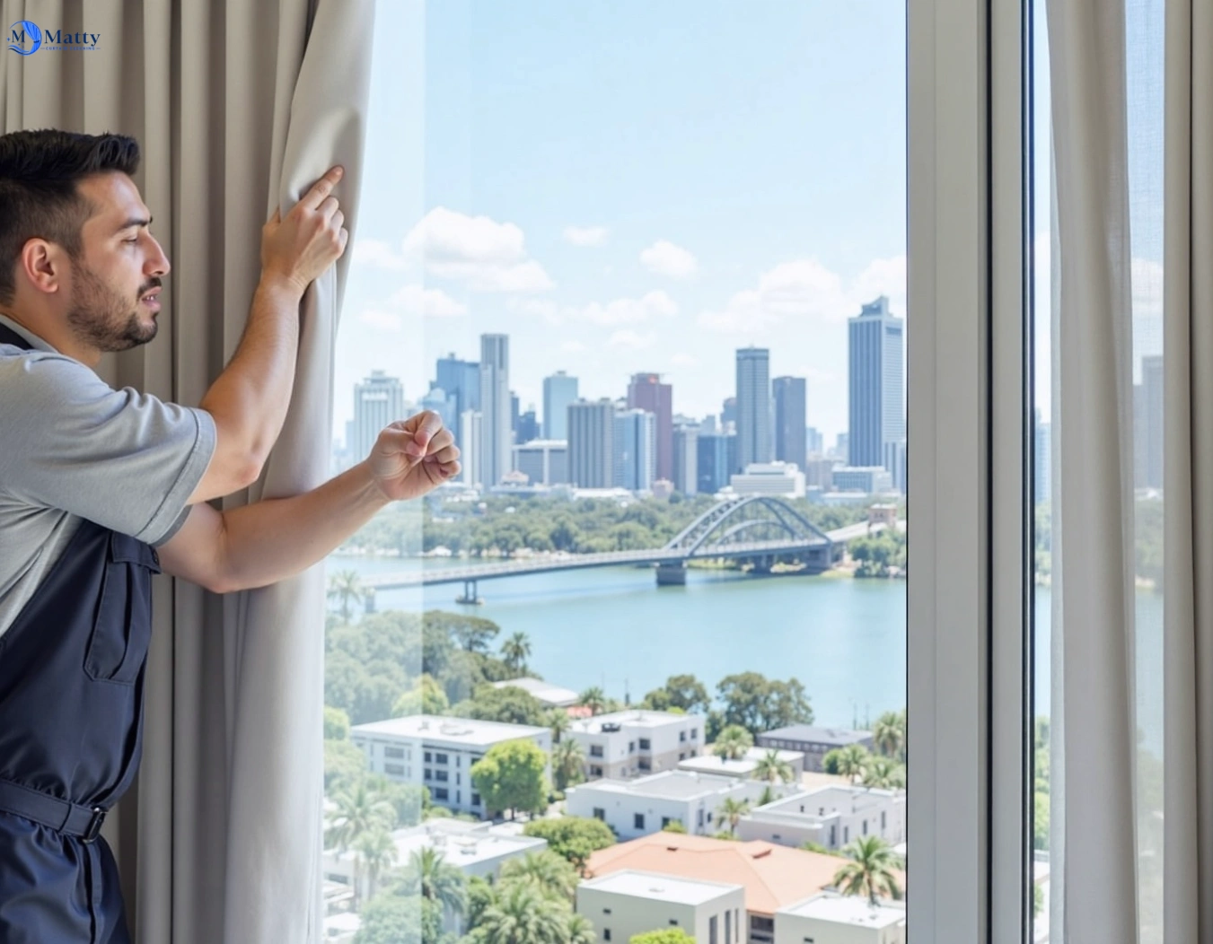 Professional curtain steam cleaning service ashcroft-nsw QLD by Matty Curtain Cleaning
